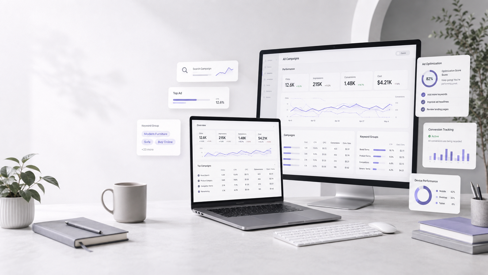 Store and advertising account review